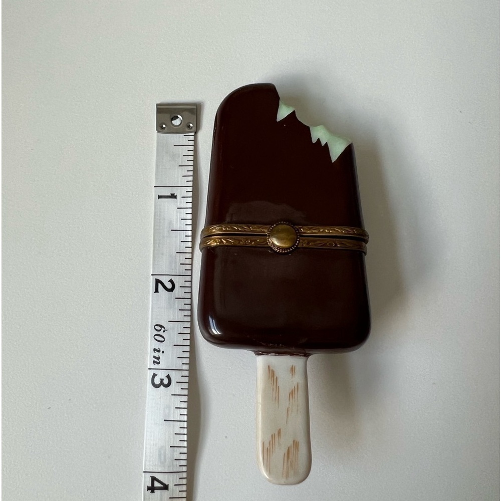 Limoges Box. Mint Chocolate Ice Cream Bar. Perfect Condition. - Picture 3 of 5